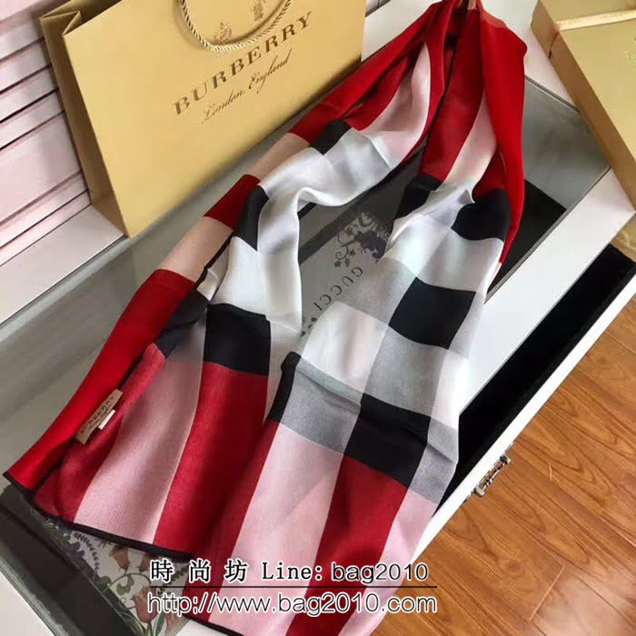 BURBERRY巴寶莉原單 獨家正品 皇室御用真絲圍巾  LLWJ6098